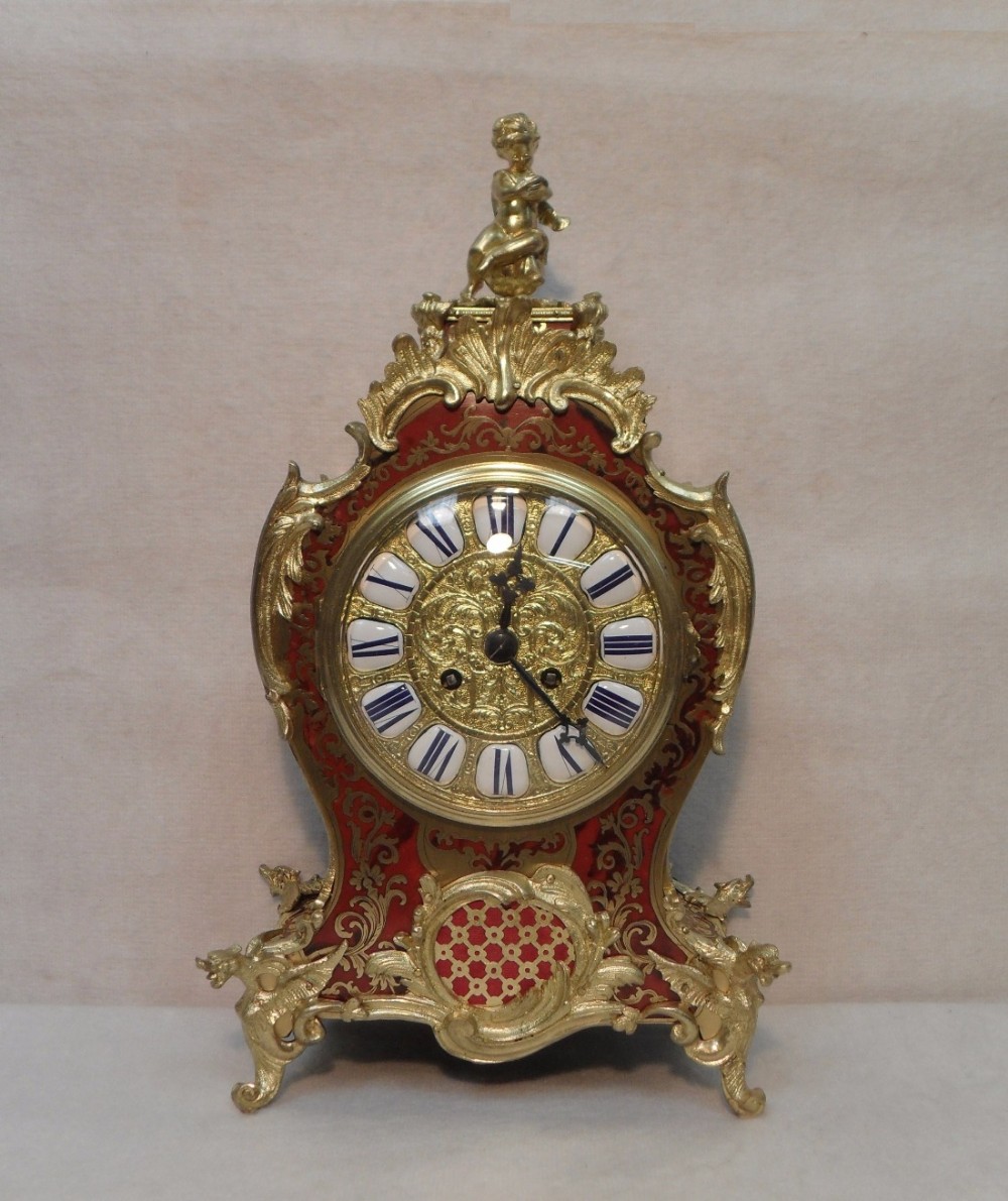 French Boulle Mantel Clock