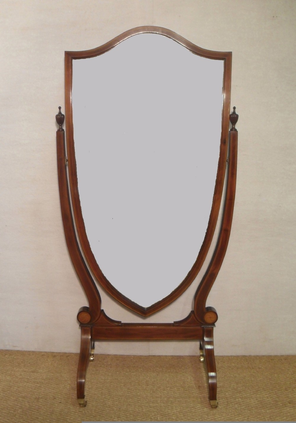 Edwardian Cheval Mirror