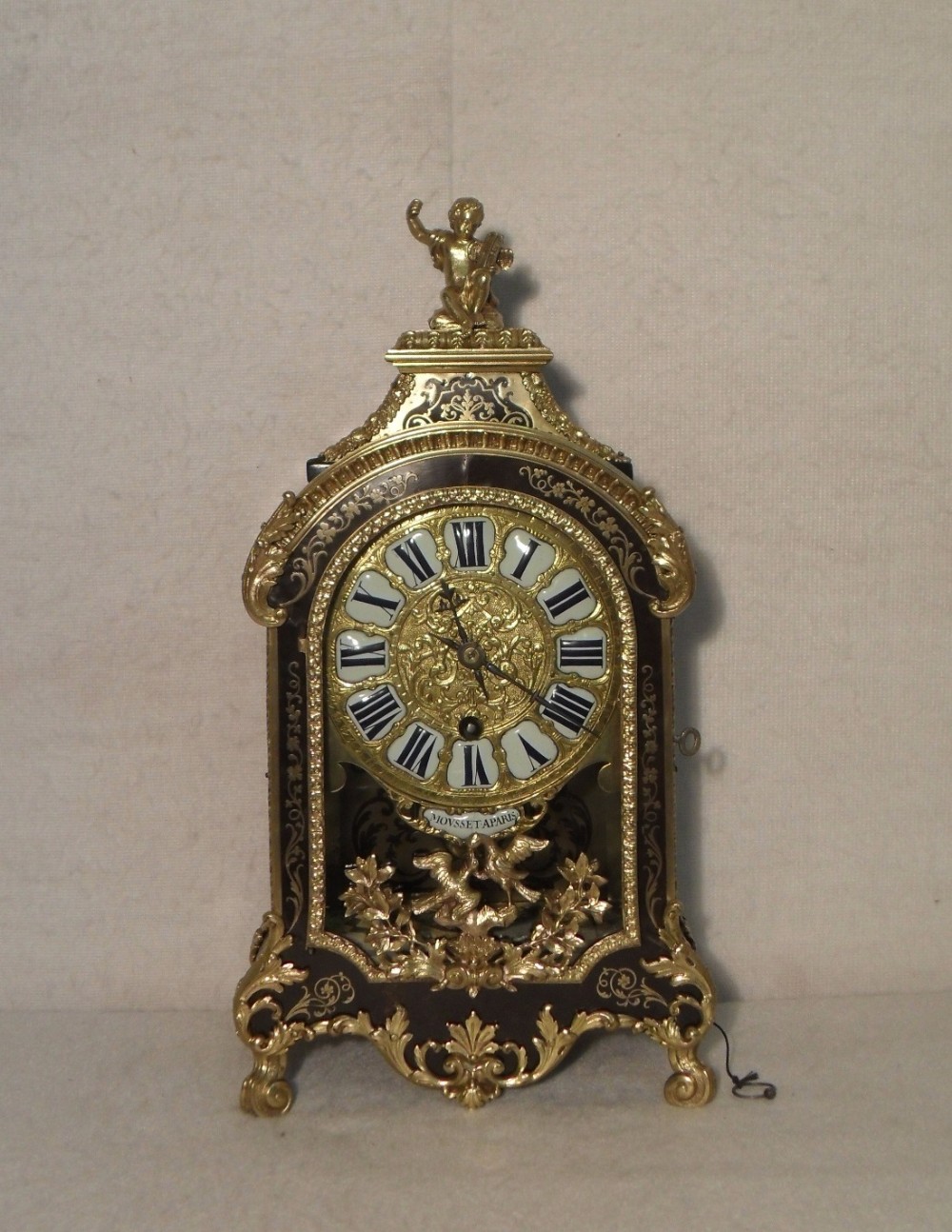 French Boulle Bracket Clock with Verge Escapement