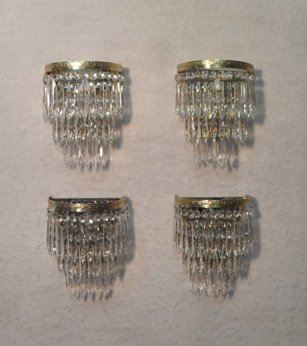 Set of Four Art Deco Wall Lights.