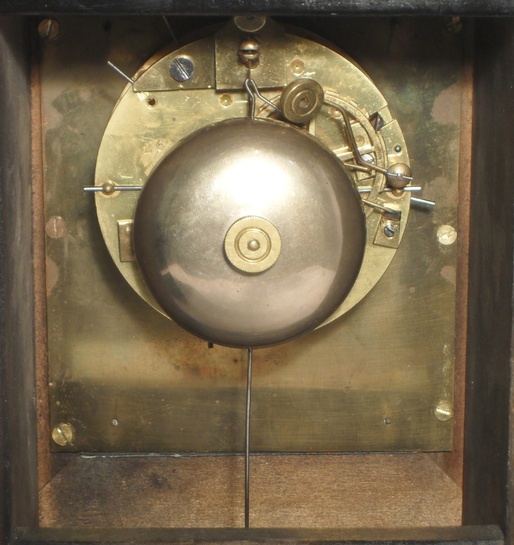 French Ebonised and Inlaid Mantel Clock View V