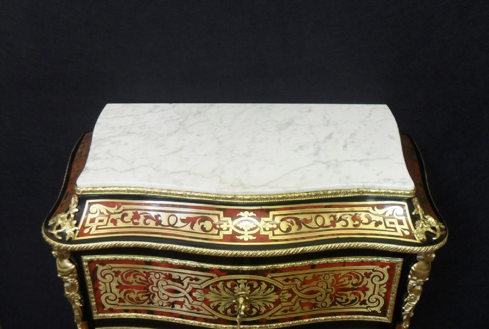 French 19th Century Boulle Wellington Chest Secretaire View VI