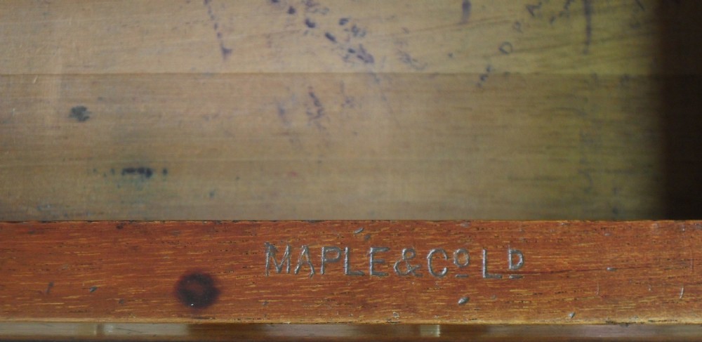 Victorian Mahogany Pedestal Writing Desk by Maple & Co View VII