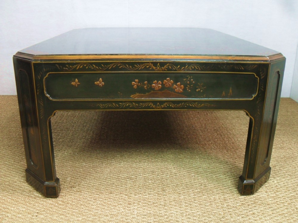 Oriental Chinoiserie Emerald Green Coffee Table View VI