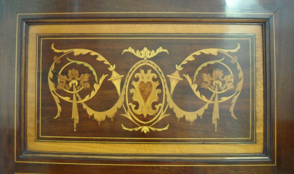 Edwardian Sheraton Revival Wardrobe Attributed to Gillows View V