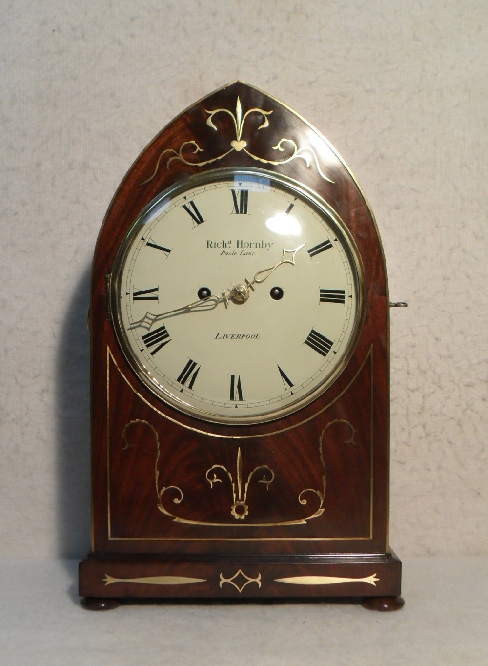 William IV Mahogany Bracket Clock by Richard Hornby