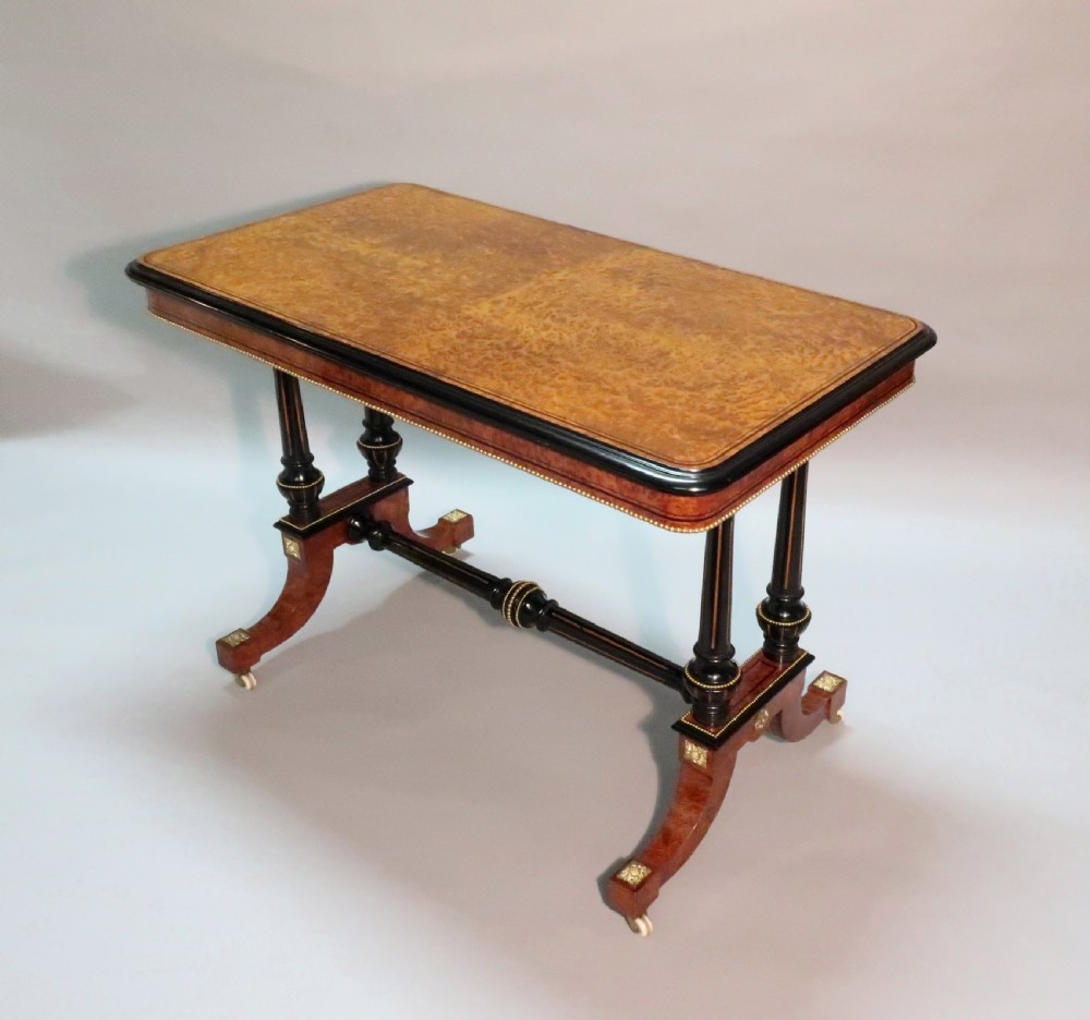 Victorian Amboyna Occasional Table Attributed to Gillows View II
