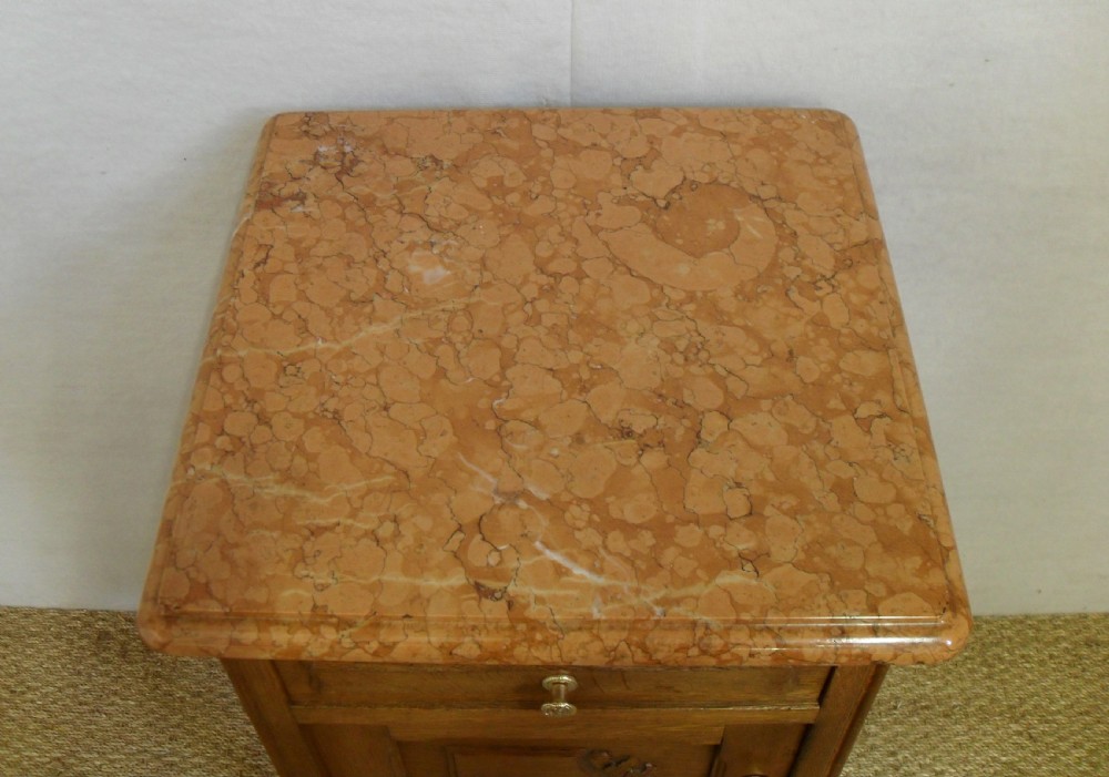 Pair of Oak Continental Bedside Cabinets View IV
