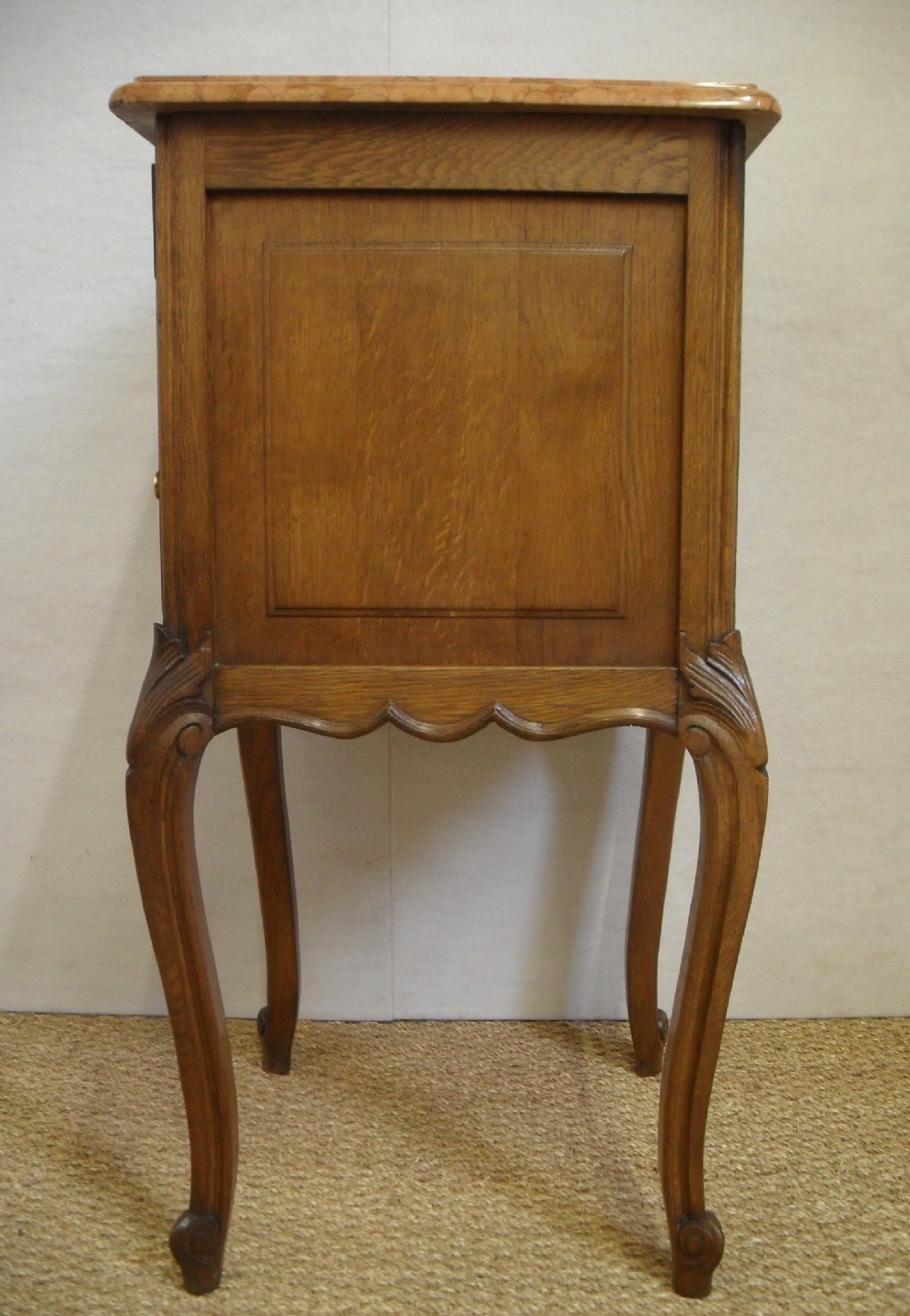 Pair of Oak Continental Bedside Cabinets View V