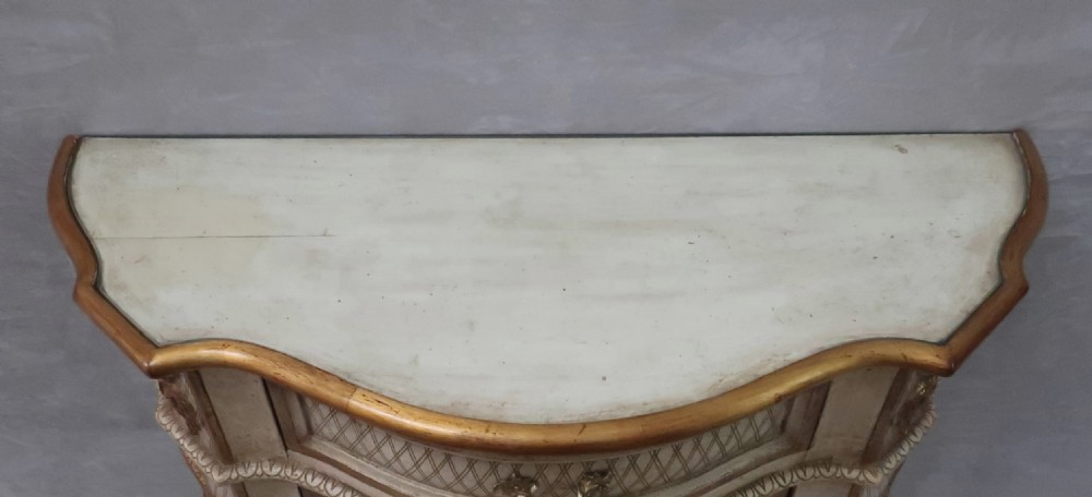 French Painted and Gilt Console Table View III