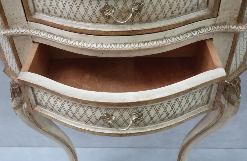 French Painted and Gilt Console Table View VII