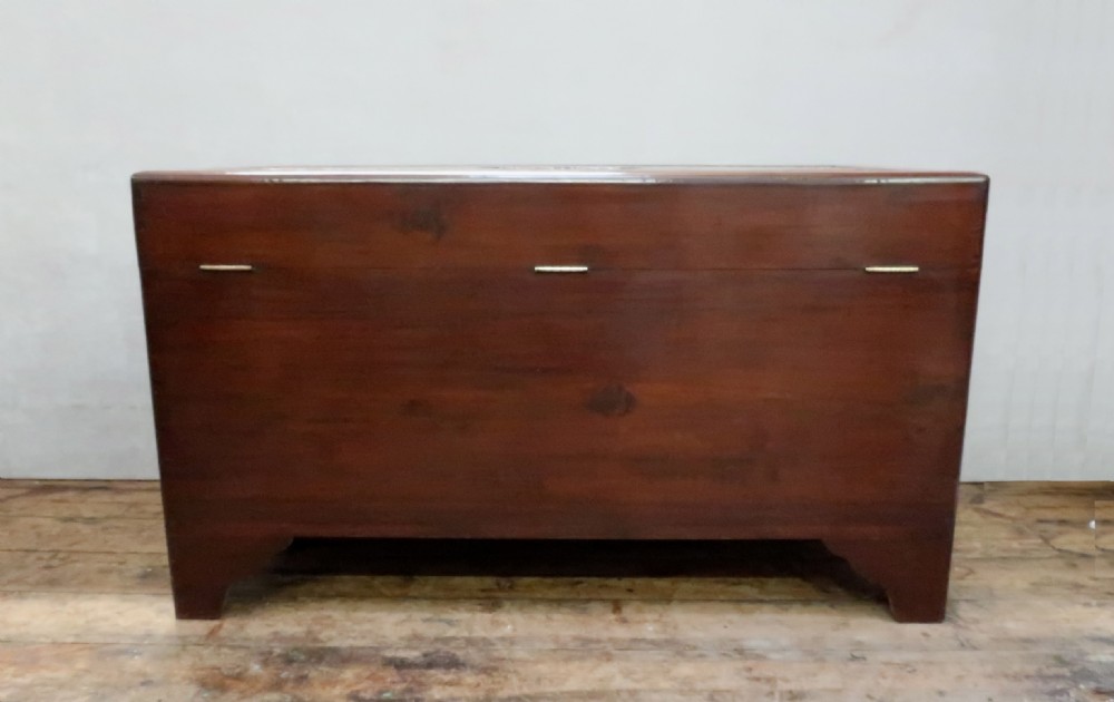 Oriental Early 20th Century Teak and Camphor Wood Chest View IX