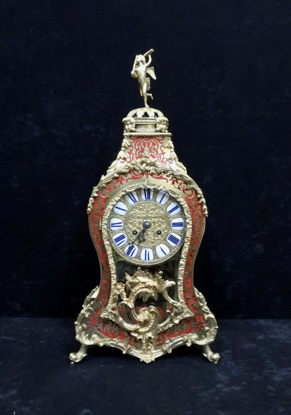 French 19th Century Louis XV Style Mantel Clock 