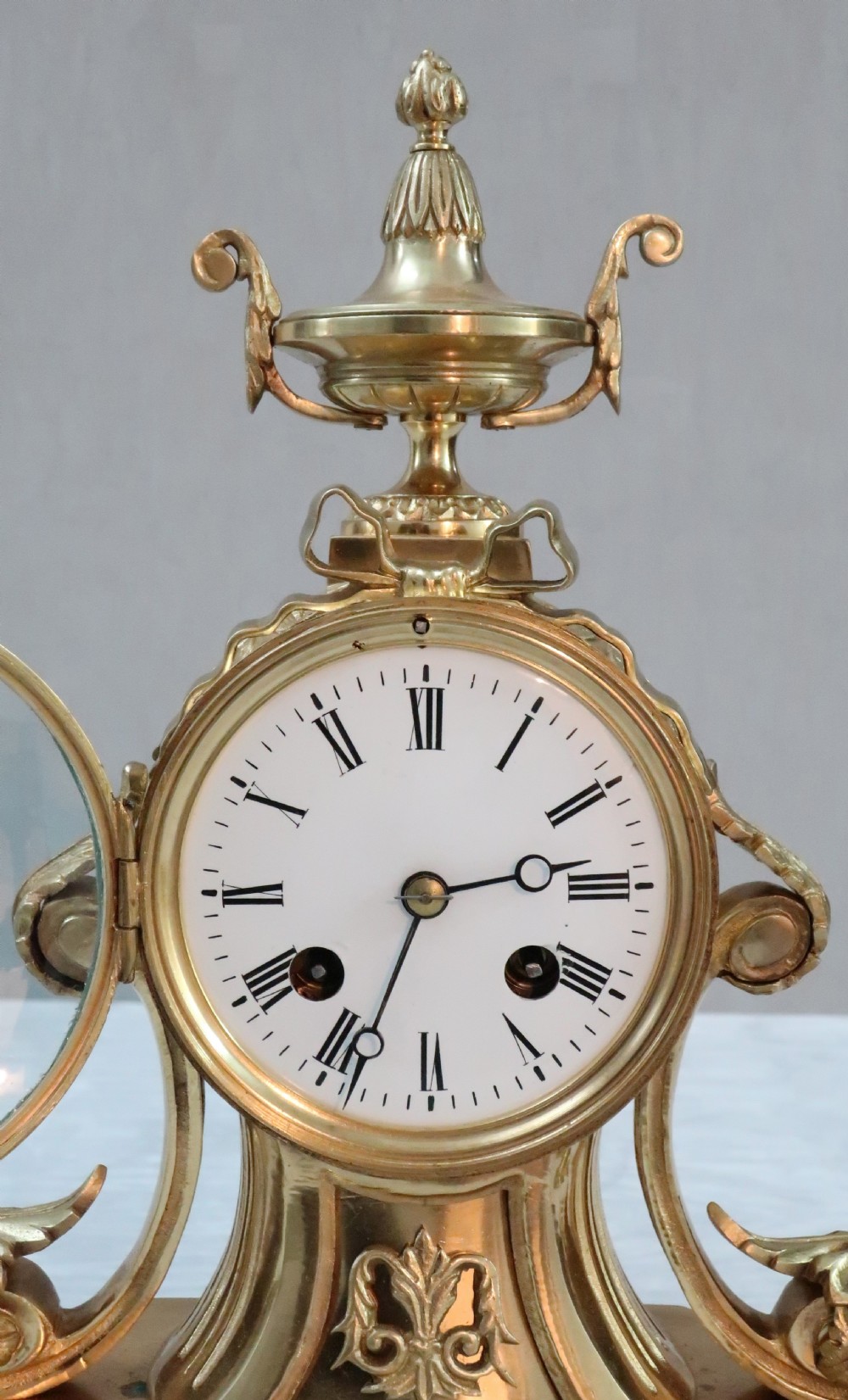French Bronze Gilt Mantel Clock by Japy Freres View II