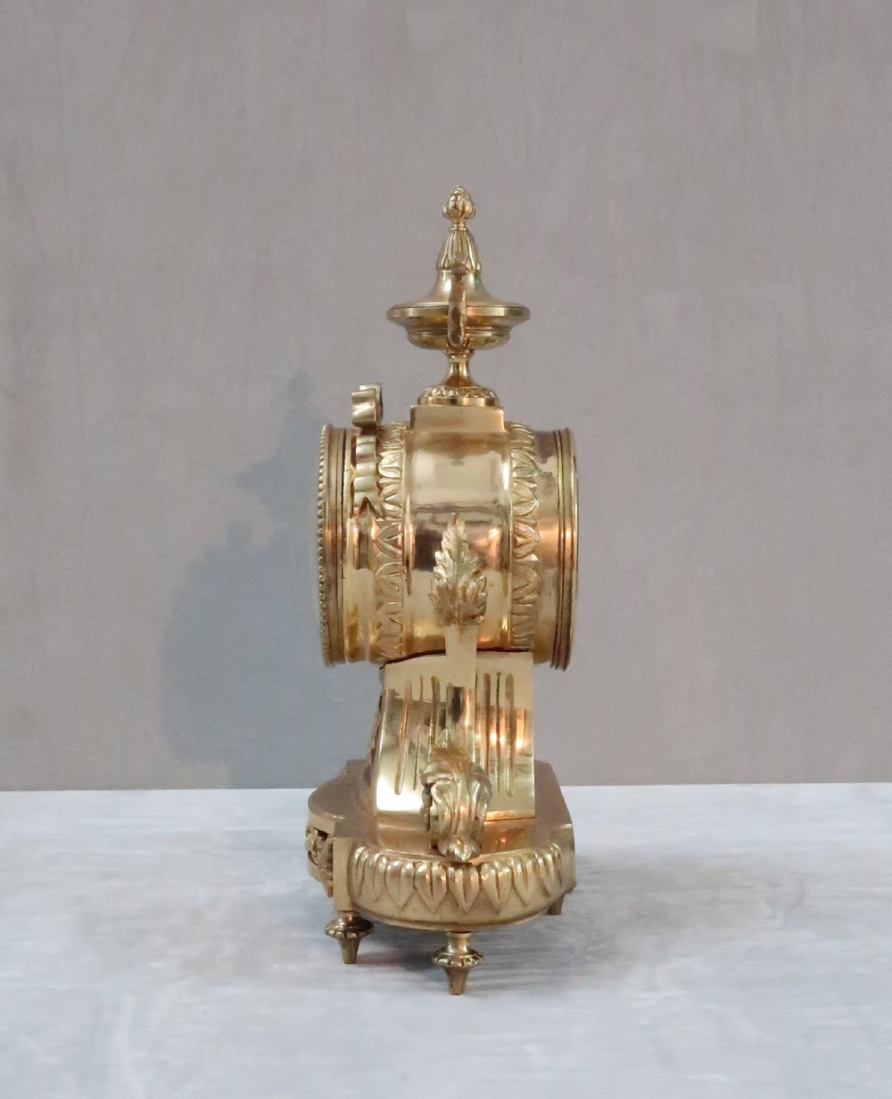 French Bronze Gilt Mantel Clock by Japy Freres View VI