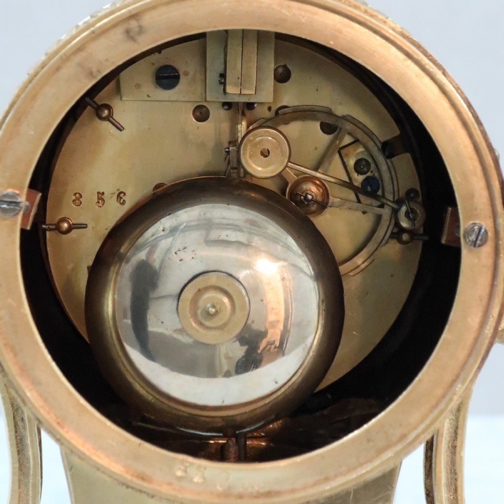 French Bronze Gilt Mantel Clock by Japy Freres View VIII