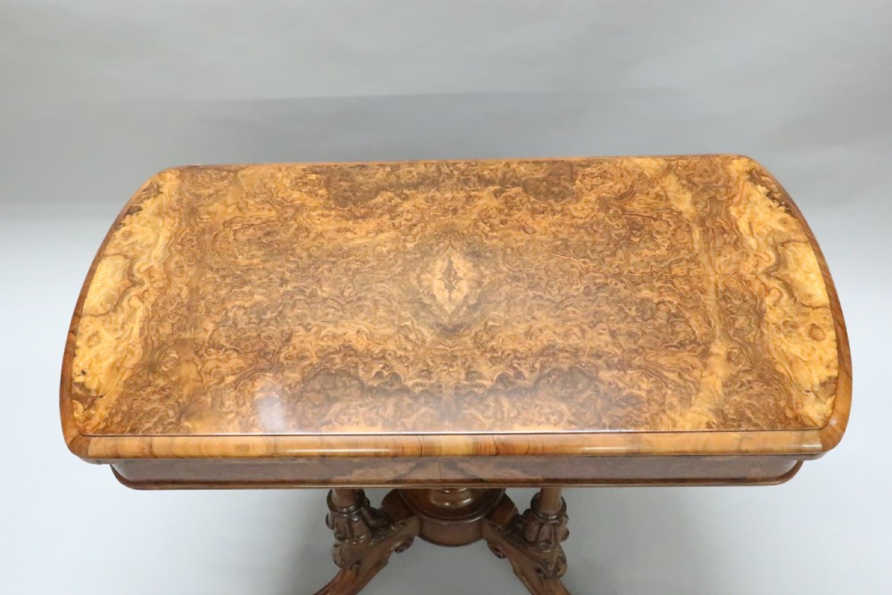 Victorian Burr Walnut Side Table View III