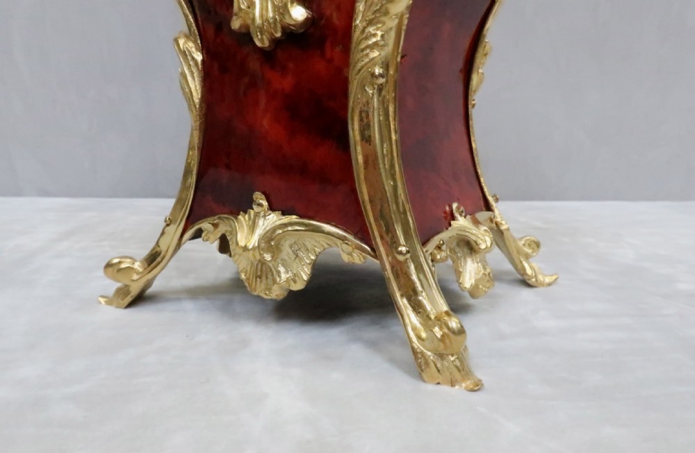 French Belle Epoque Tortoise Shell Mantel Clock Retailed by Maple & Co View IV