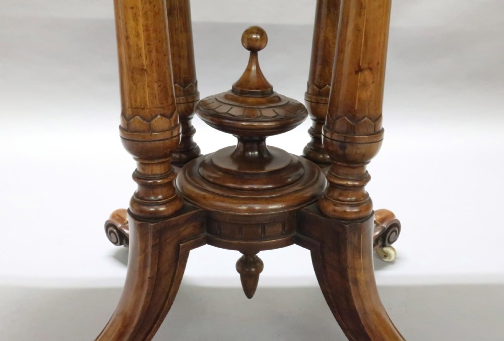 Victorian Figured Walnut Occasional Table View V