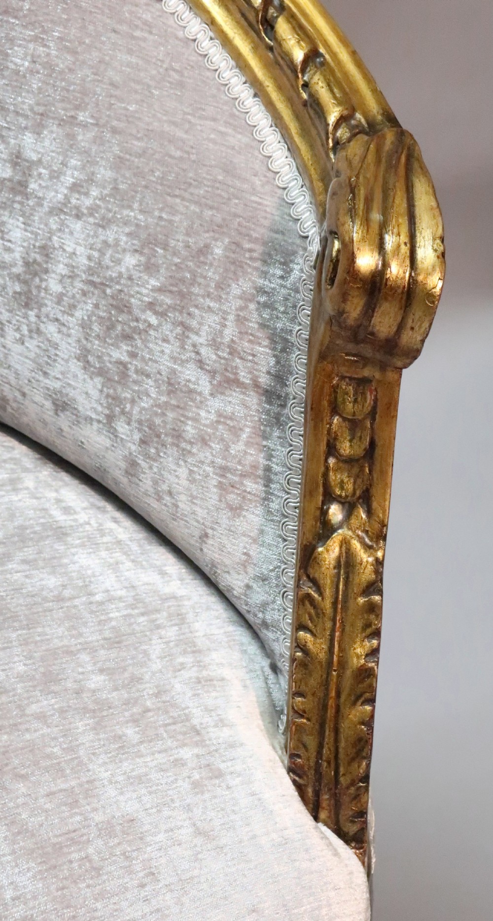 French Two Seater Gilded Corbeille Sofa View III