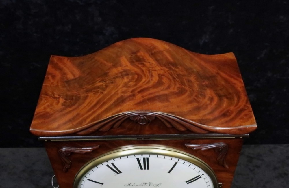 William IV Mahogany Bracket Clock by John B Cross View IV