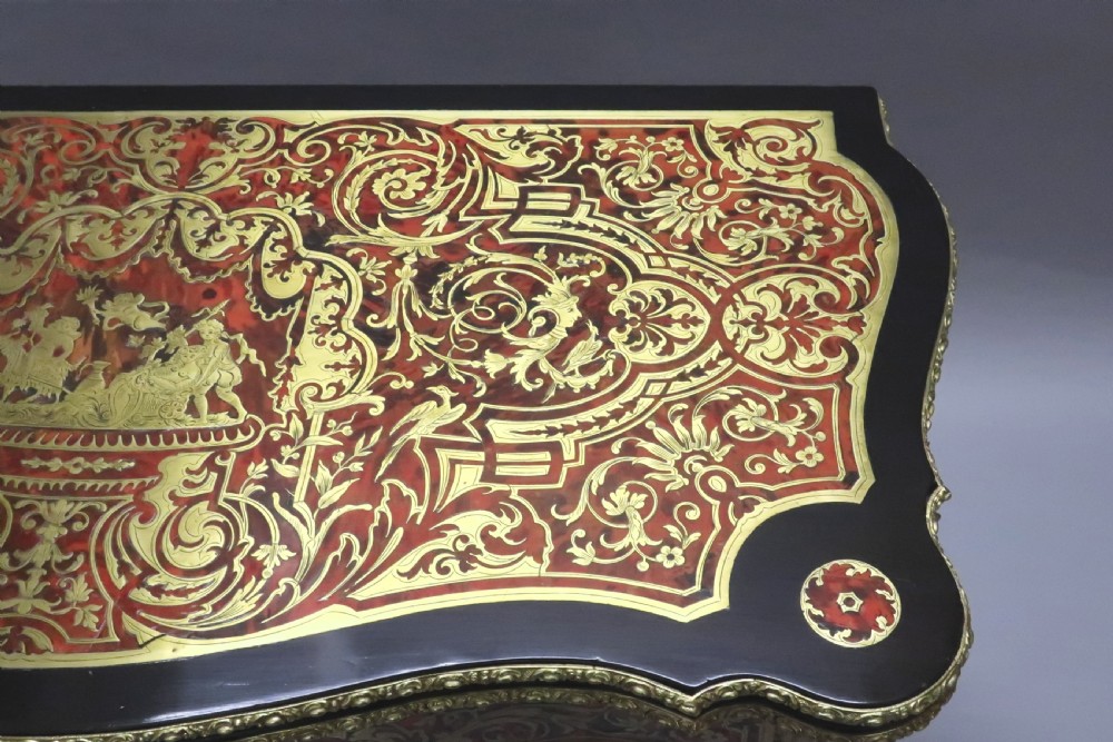 French Napoleon III Louis XV Style Boulle Games Occasional Table View IV
