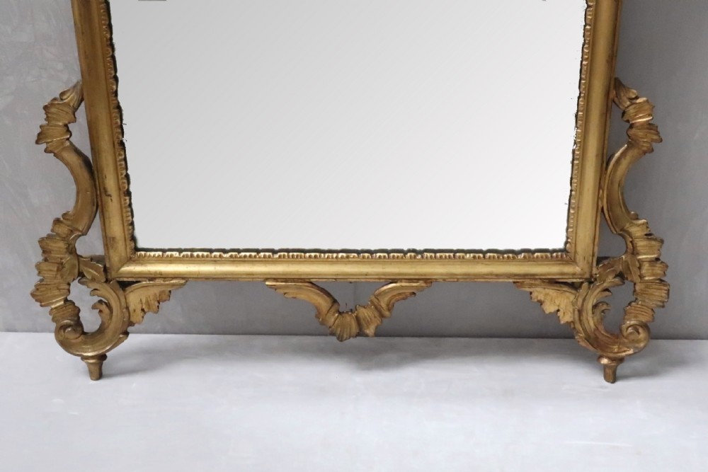 Italian Carved Giltwood Wall Mirror View IV