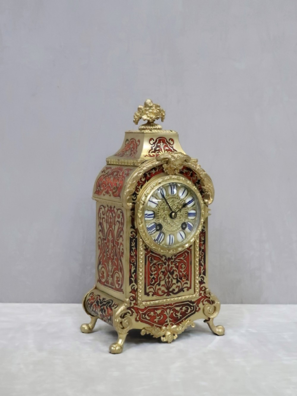 French 19th Century Louis XIV Style Boulle Mantel Clock