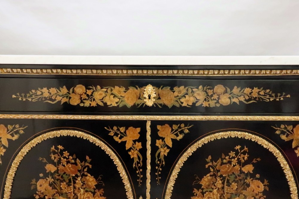 French Marquetry Side Cabinet Attributed to Joseph Cremer View VI