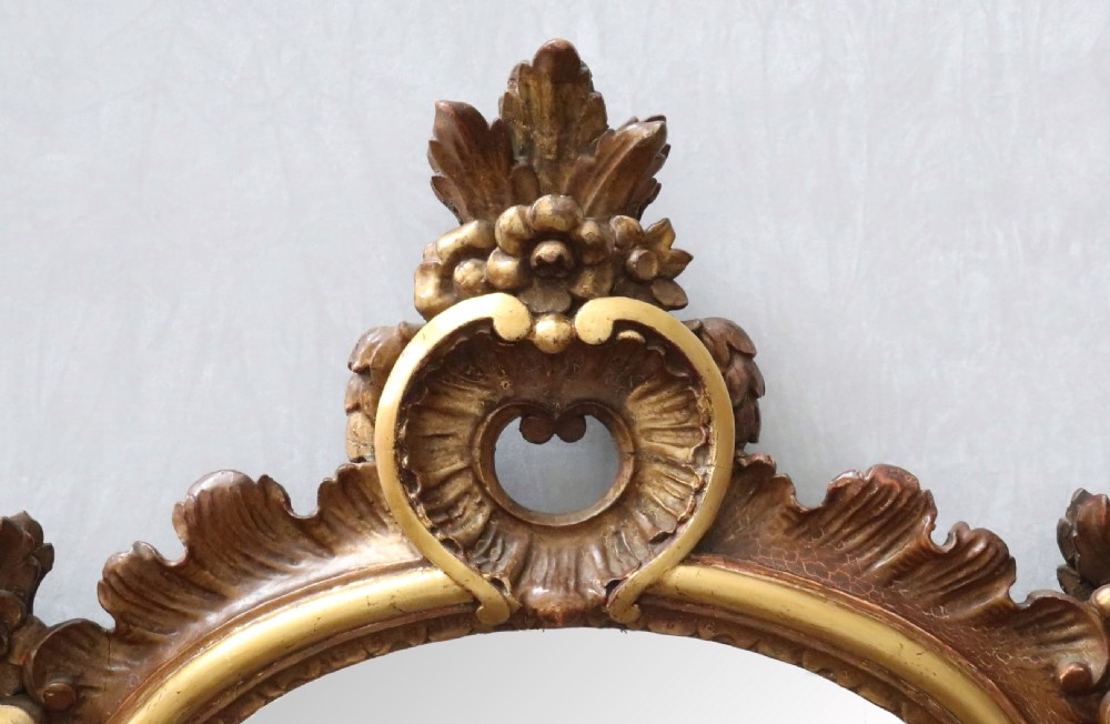 Early 20th Century Italian Gilt Wall Mirror  View II