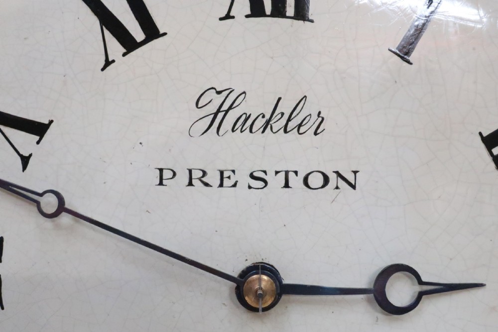 Victorian Mahogany Timepiece Wall Clock by Joseph Hackler View III