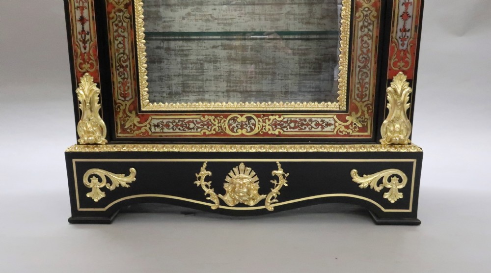 Pair of English Victorian Boulle Side Cabinets View IX