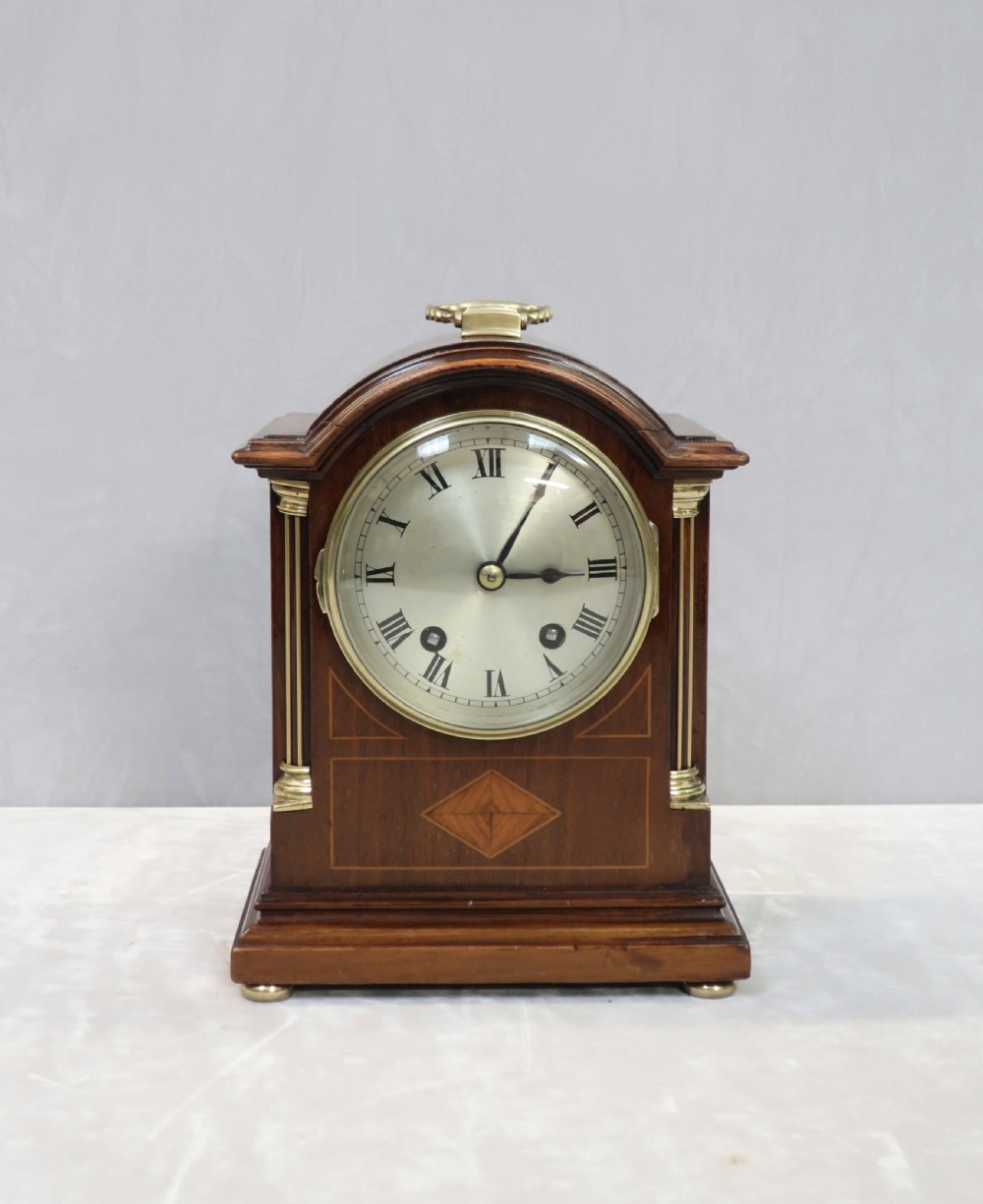 English Edwardian Mahogany Mantel Clock by Astral