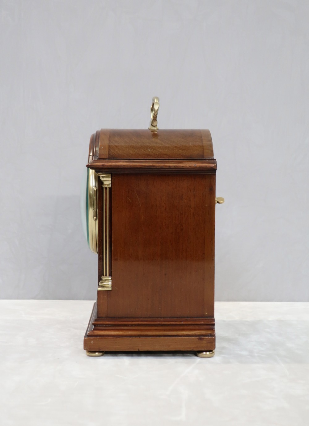 English Edwardian Mahogany Mantel Clock by Astral View VI