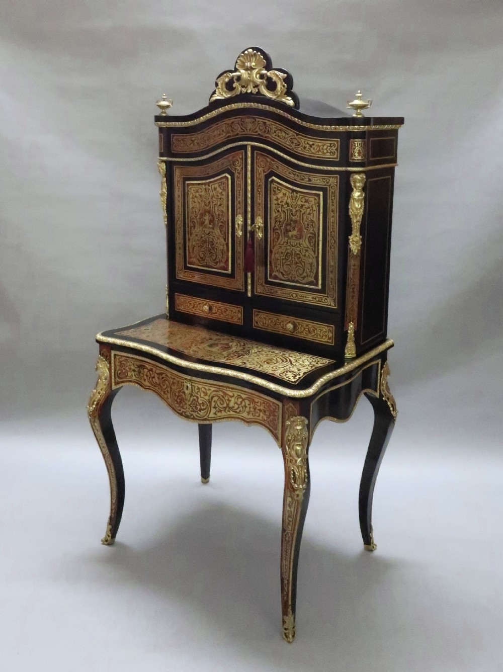 French 19th Century Louis XV Style Boulle Dressing Table