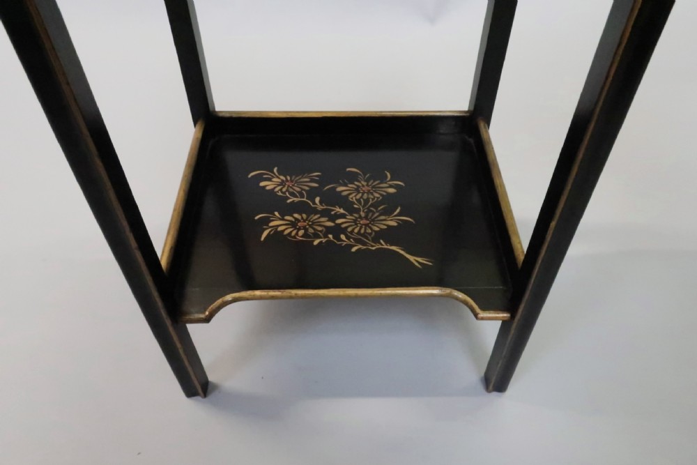 Edwardian Japanned Chinoiserie Nest of Three Tables View VIII