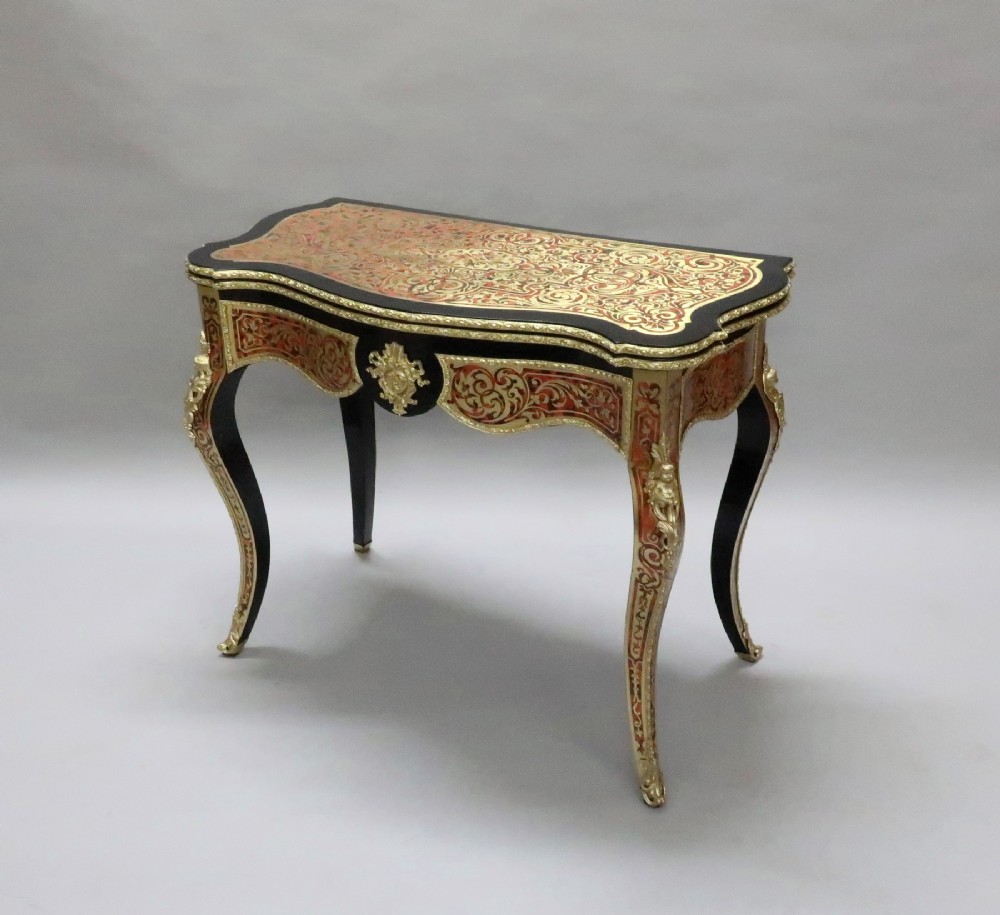 French Louis XV Style Boulle Games Occasional Table