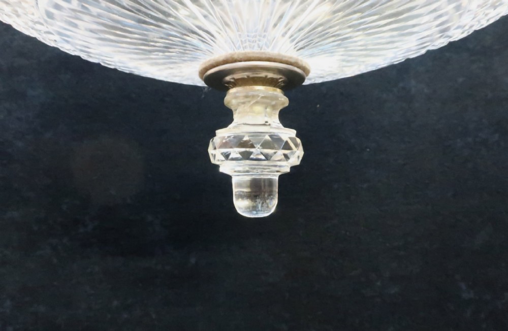Art Nouveau Crystal Glass Ceiling Pendant Light View VI