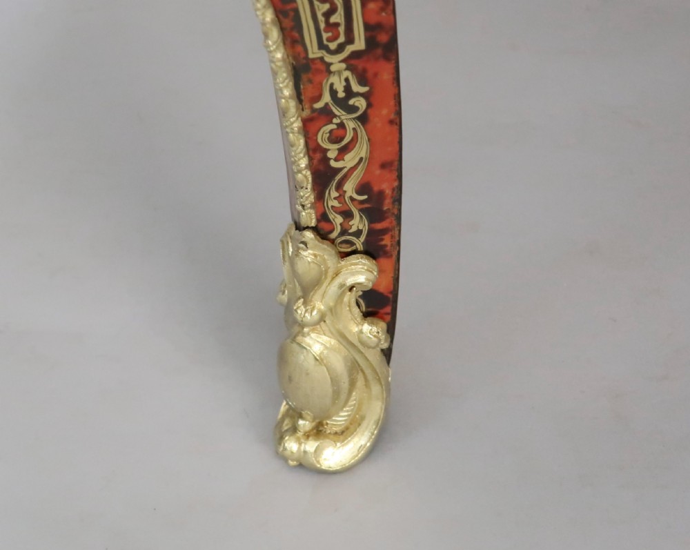 French Napoleon III Louis XV Style Boulle Bureau Plat View XIII