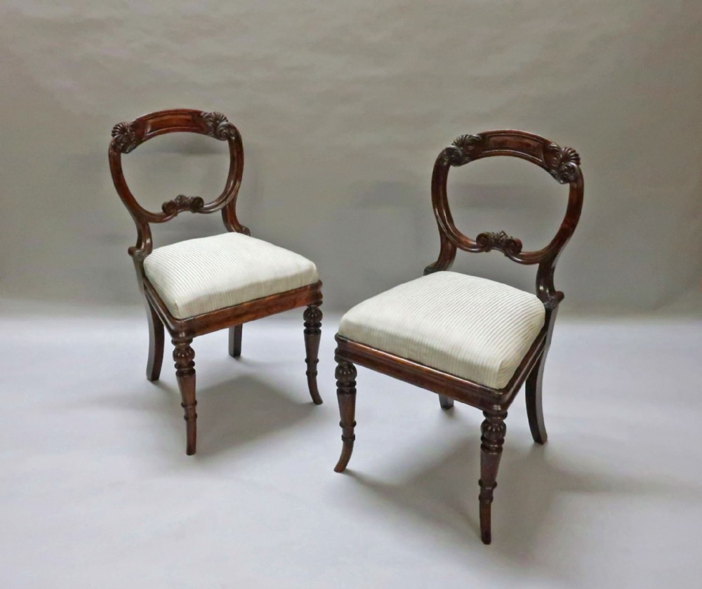 Pair of Regency Simulated Rosewood Chairs Attributed to Gillows