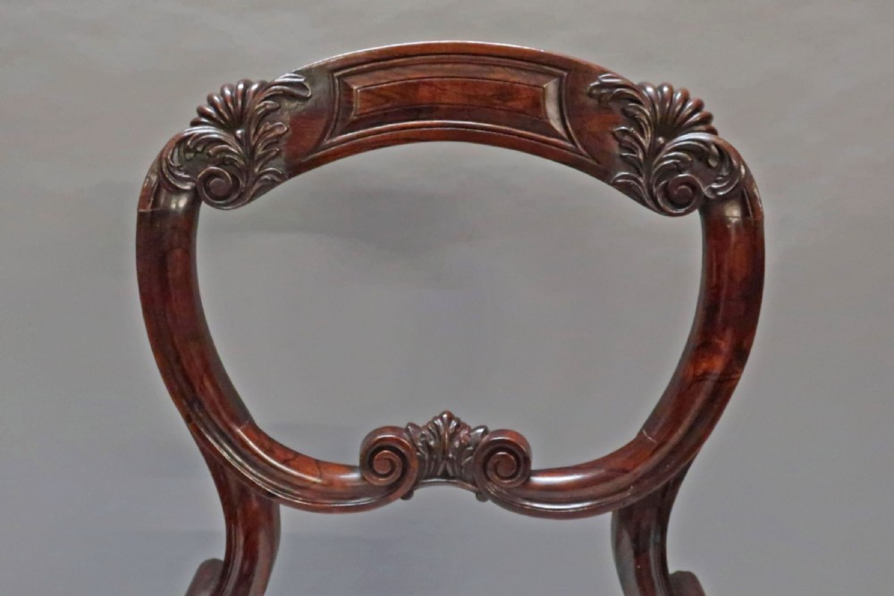 Pair of Regency Simulated Rosewood Chairs Attributed to Gillows View IV