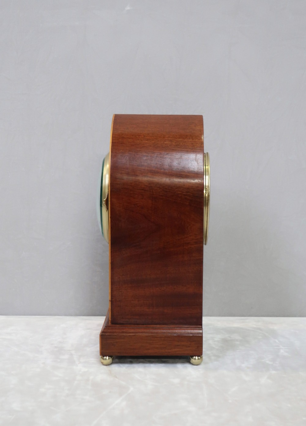French Belle Epoque Mahogany Mantel Clock View VI