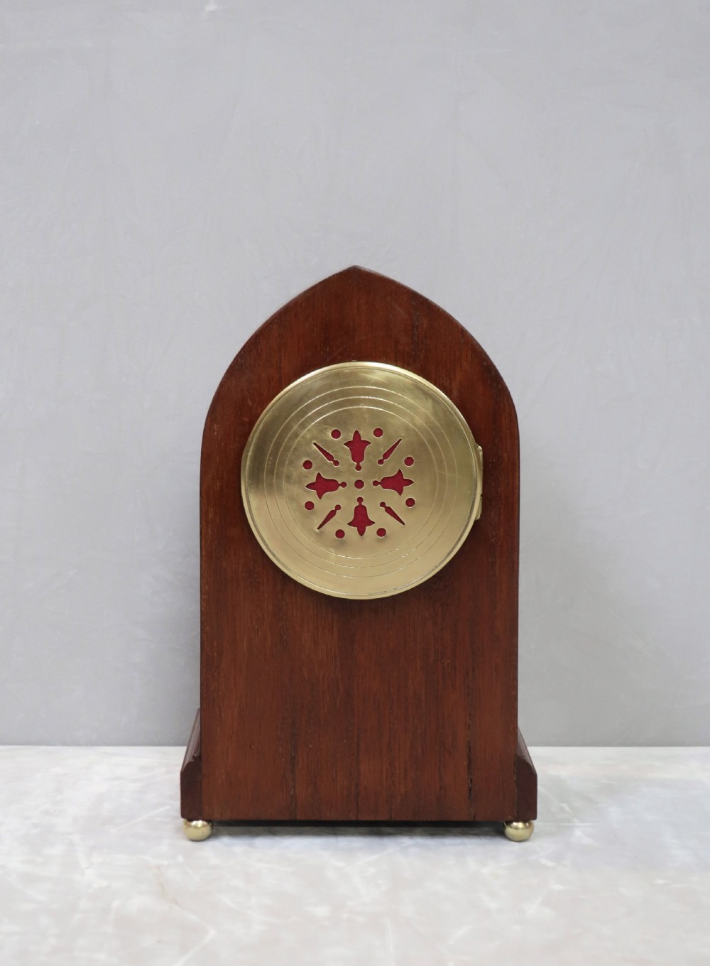 French Belle Epoque Mahogany Mantel Clock View VII