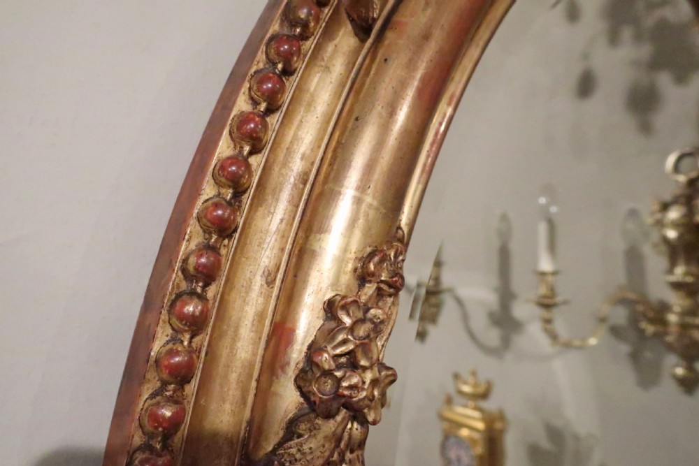 Victorian Giltwood Oval Wall Mirror View IX