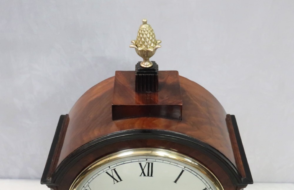 English George IV Mahogany Bracket Clock by Warwick View V