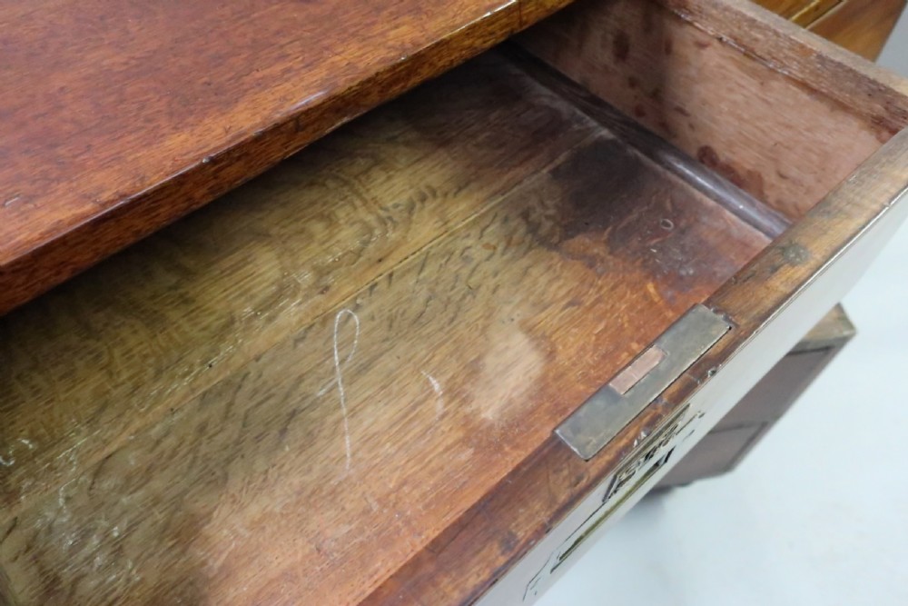 Early Victorian Mahogany Military Chest of Drawers View XII