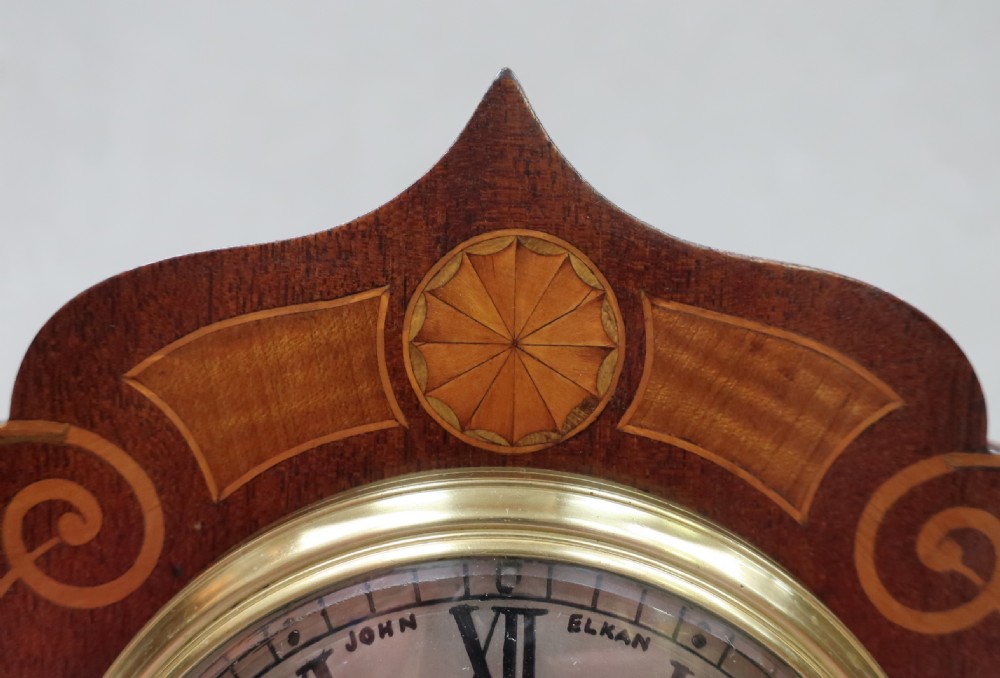 French Art Nouveau Mahogany Mantel Clock by Samuel Marti View V