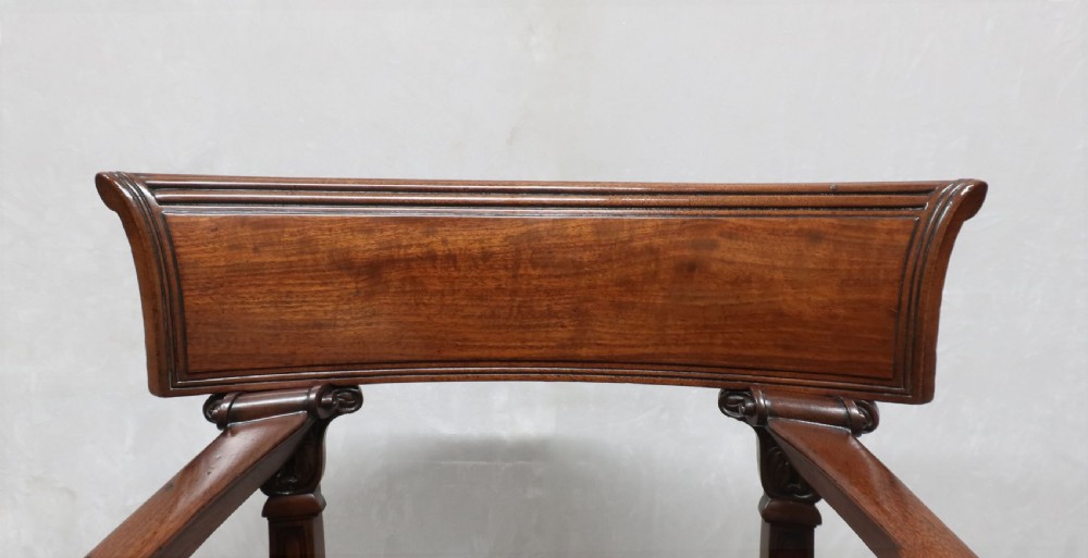 REGENCY MAHOGANY DESK CHAIR IN THE STYLE OF THOMAS HOPE View V