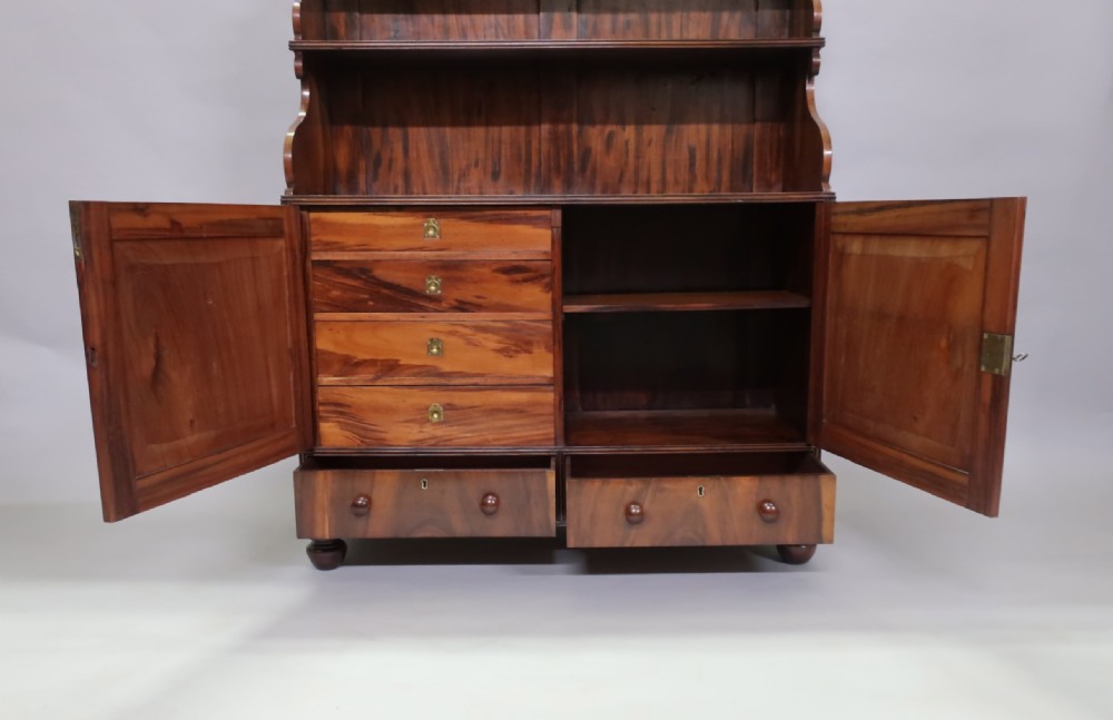 GEORGIAN WATERFALL BOOKCASE CABINET ATTRIBUTED TO GILLOWS View XII