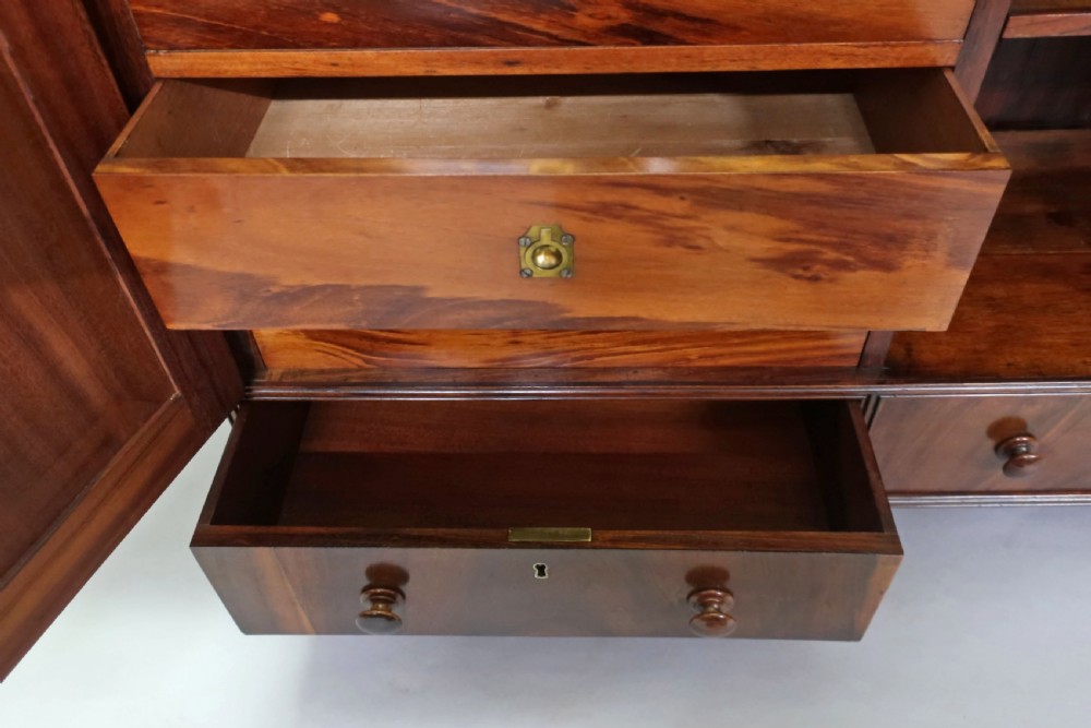 GEORGIAN WATERFALL BOOKCASE CABINET ATTRIBUTED TO GILLOWS View XIV